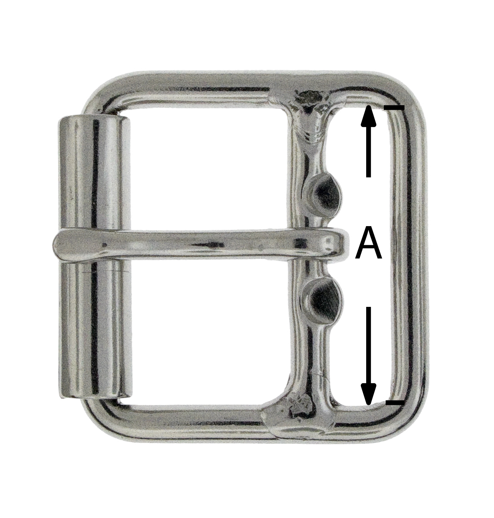 Item # 990 ST 1 1/2, Double Bar Roller Buckle - Steel On Zoron  Manufacturing, Inc.