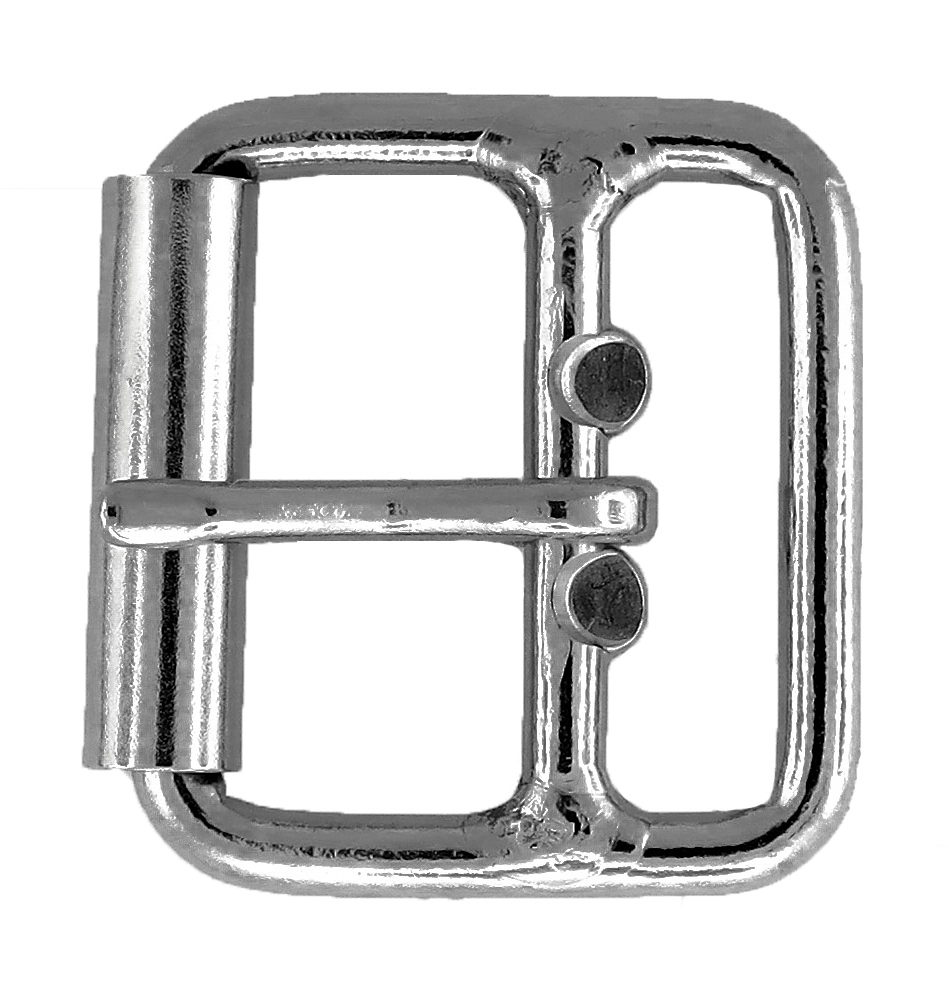 Nickel Plated Half-Metal Buckle 1 Inch