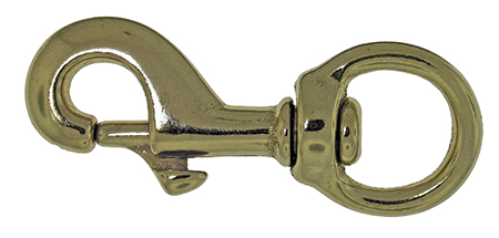 Item # 225 B 1, Snap Hook - Swivel Eye - Solid Brass - 225B  