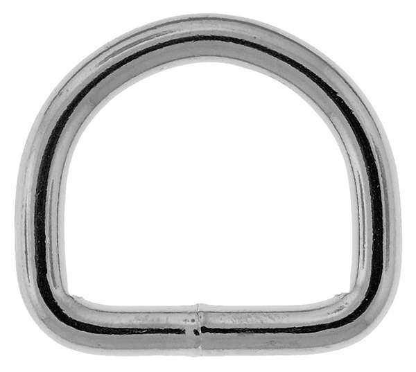 50St D-Ringe 40mm x30x4,0mm Stahl Gold vermessingt Halbrund Ring D Ringe D-Ring 