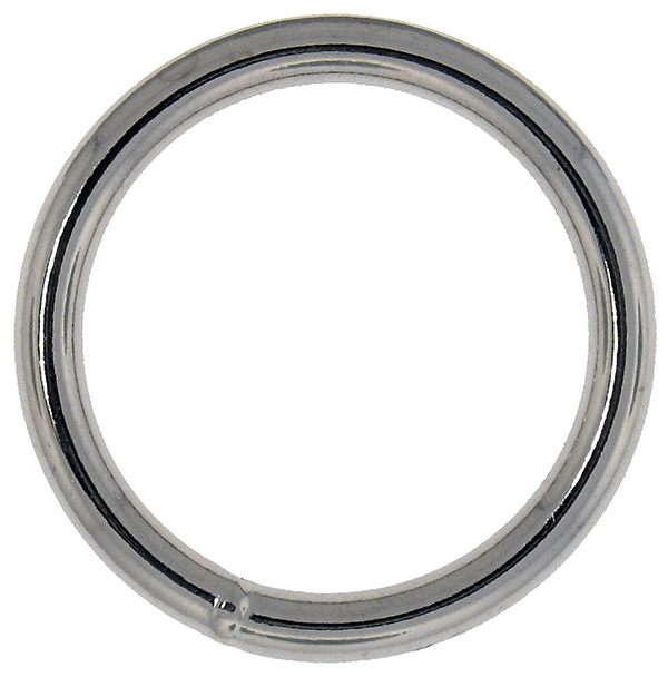 2 QTY Welded Steel O Ring 2" Stainless Steel 