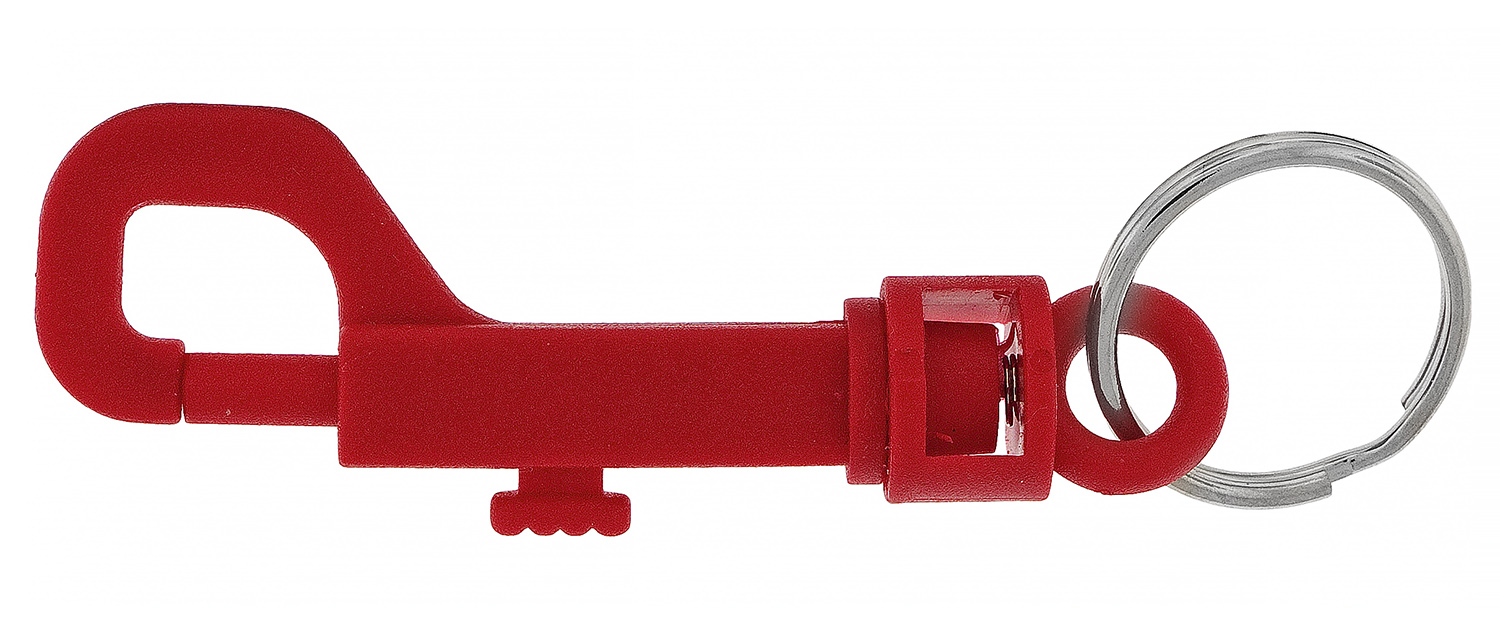 Item # 920 1/4, Red Plastic Snap Hook - 500 Per Bag On Zoron Manufacturing,  Inc.