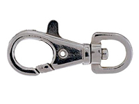 Small Swivel Eye Snap Hook Nickel Plated