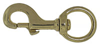 Snap Hook Swivel Eye Solid Brass 255