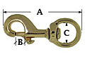 Brass-Swivel-Eye-Bolt-Snap-225-dimensional