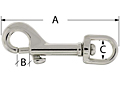 Swivel Eye Bolt Snap Nickel Plated
