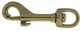 Snap Hook Swivel Eye Solid Brass 5025
