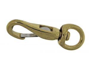 334B solid brass swivel eye spring snap