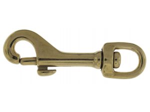 5025B solid brass swivel eye snap hook