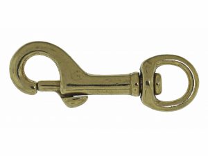 5079B solid brass swivel eye snap hook