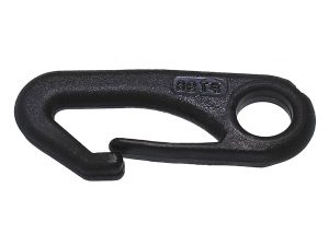 906 black nylon plastic rigid eye snap hook